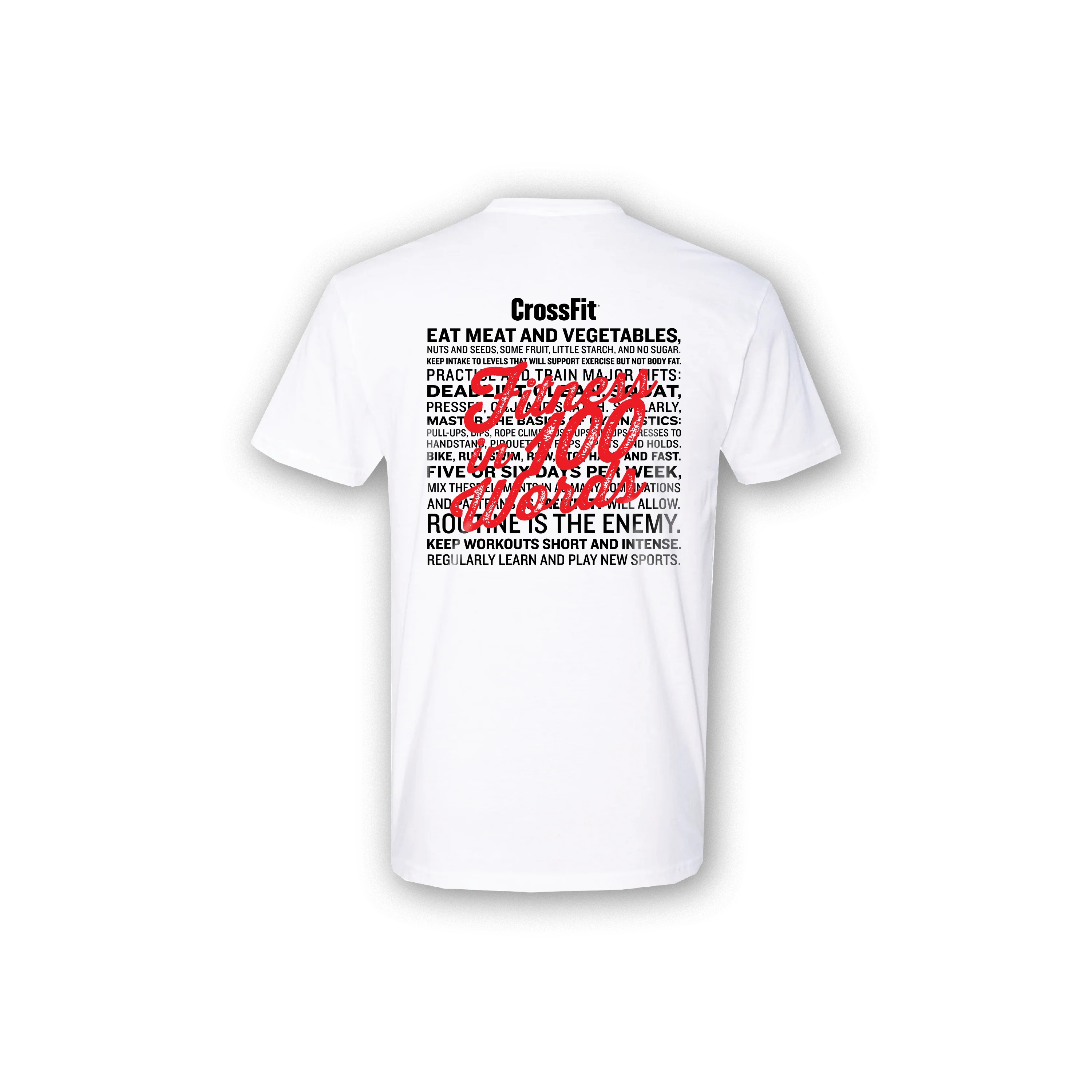 CrossFit Fitness in 100 Words T-Shirt - Image 3