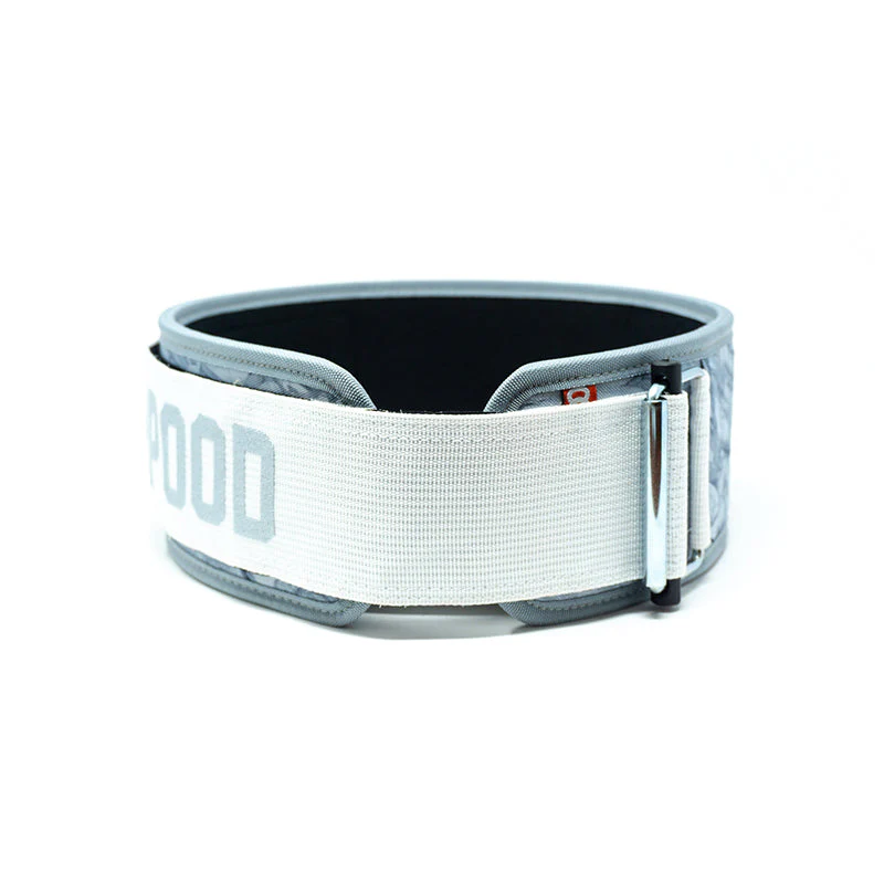 2POOD CF White Marble 4" Weightlifting Belt - Image 6