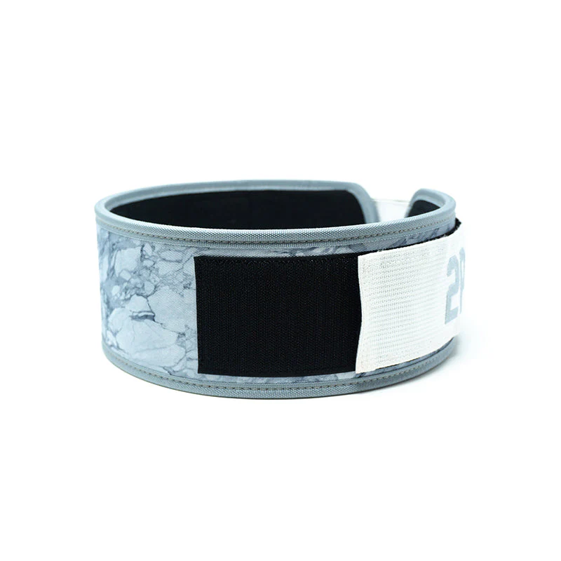2POOD CF White Marble 4" Weightlifting Belt - Image 7