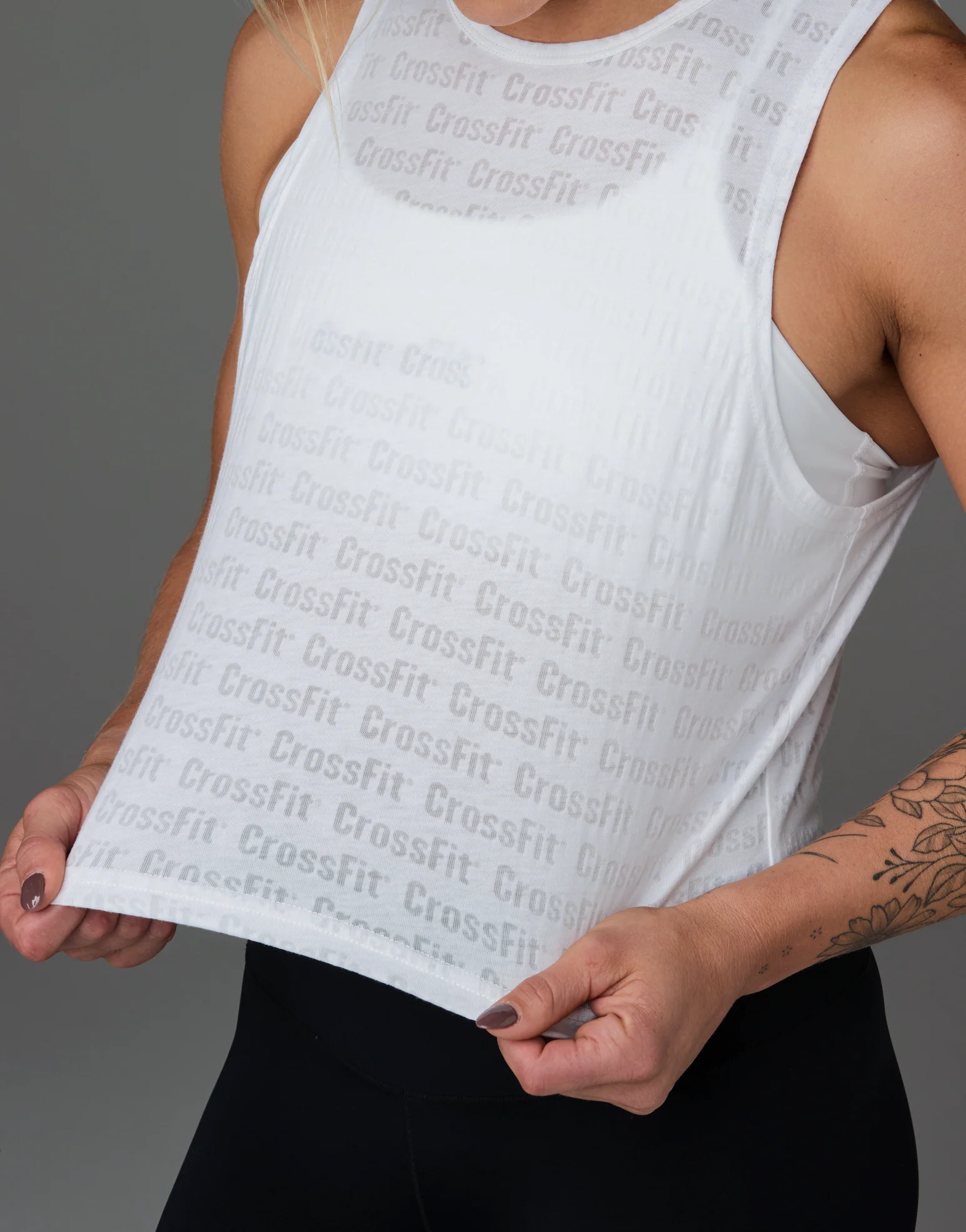 Women's Burnout Crop Tank - Image 4