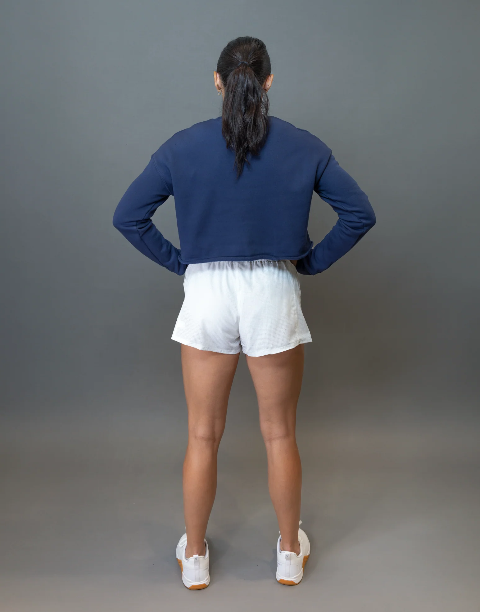 Women's Elite Fitness Bracket Crop Fleece Crew - Image 4